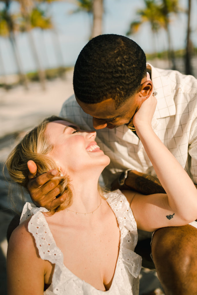 couples photo session in Key Biscayne, Florida. Danielle Margherite Photography