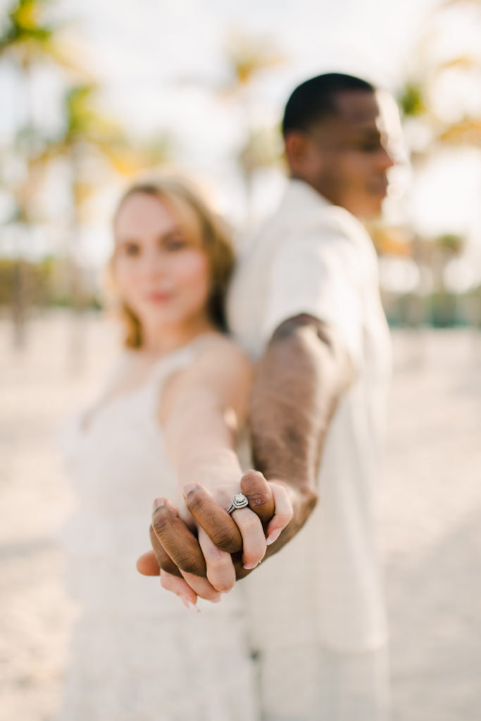 couples photo session in Key Biscayne, Florida. Danielle Margherite Photography